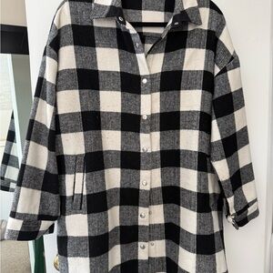 Forever 21 Monochrome Checkered Jacket
